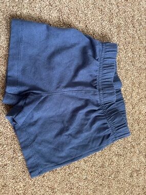 Garanimals Navy Blue Elastic-Waist Cotton Shorts